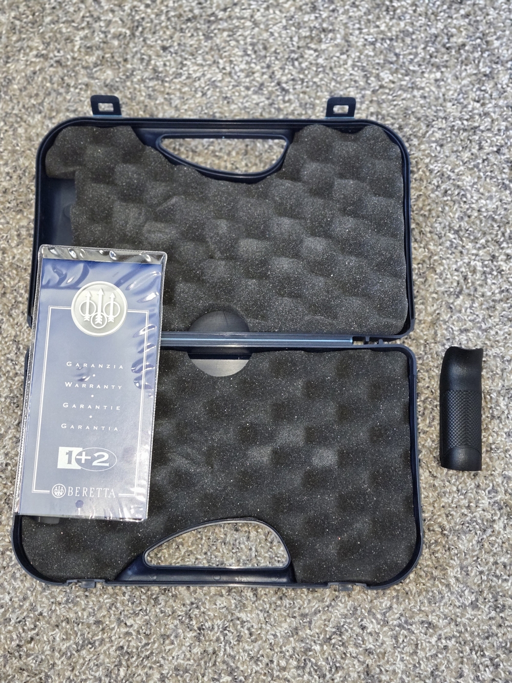 Beretta OEM Pistol Hard Case W/Backstrap Factory Original w/Foam Made In Italy